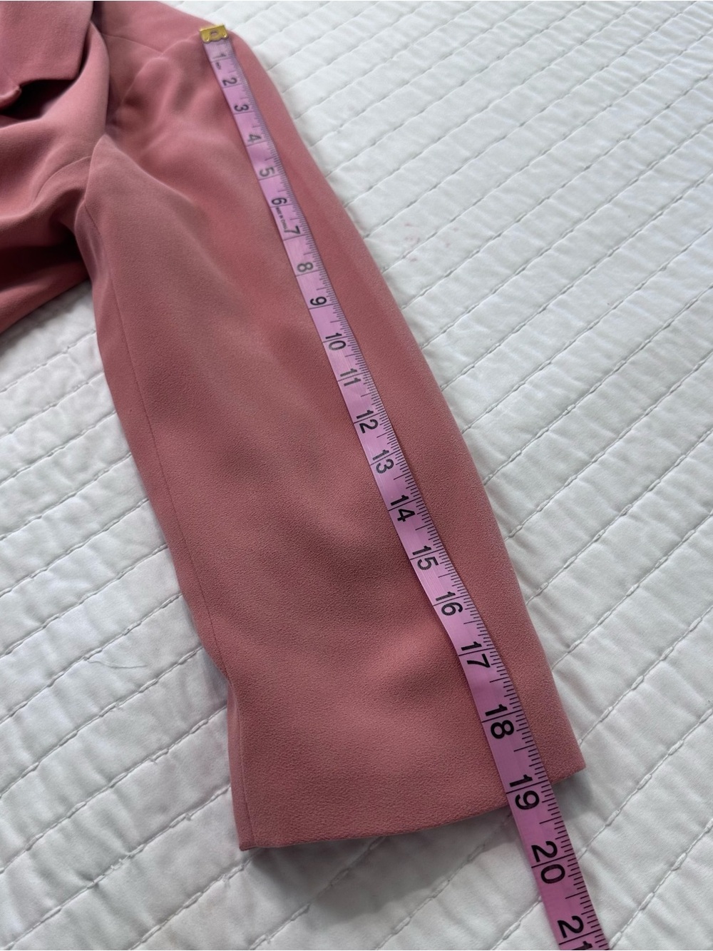 LOFT Pink Blush Open-Front Blazer Women’s 6 Bohemian 3/4 Sleeves Flap Pockets - Picture 10 of 14